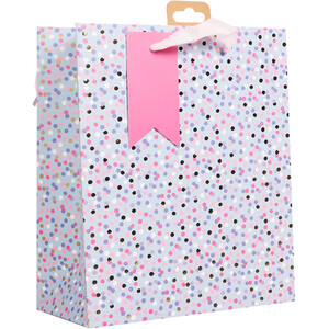 Pack of 4 Pink Medium Birthday Gift Bags - Pink