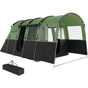 Outsunny 8-Person Camping Tent Tunnel Design with 4 Large Windows by Outsunny