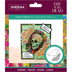 Day of the Dead Stamp and Die - Multi / 55g by Crafters Companion