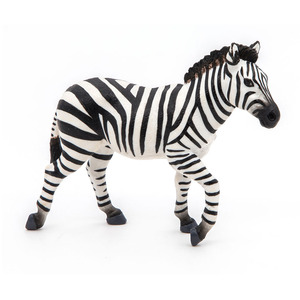 PAPO Wild Animal Kingdom Male Zebra Toy Figure - White by PAPO
