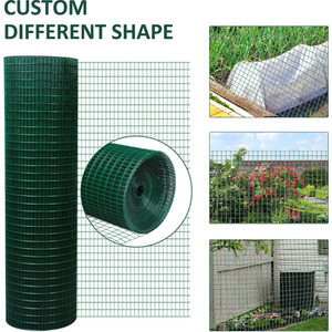 PawHut PVC Coated Steel Mesh Fencing - Green by PawHut