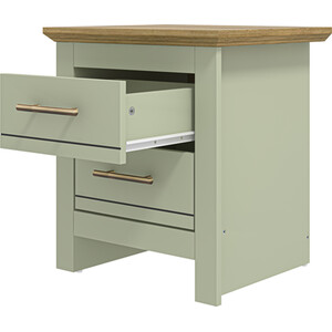 Bexley Bedside Table - Sage Green