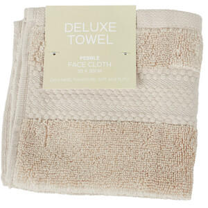 Deluxe Face Cloth - Pebble