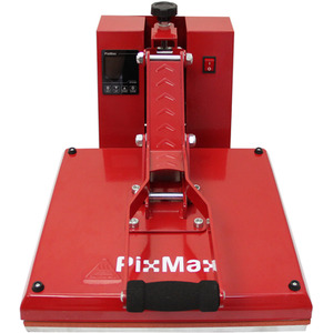 50cm Clam Heat Press, Vinyl Cutter, Printer, Weeding Pack - Red by PixMax