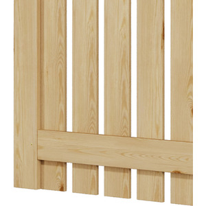 Spruce Wood Garden Fence Gate with Raised Sides by Livingandhome