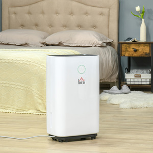 HOMCOM 16L Day 4L Portable Quiet Dehumidifier Home Laundry - White by HOMCOM