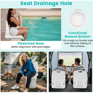 Outdoor Pool Chair Poolside Chair by Costway