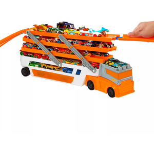 Hot Wheels Mega Hauler Truck with 4 Cars and Toy Storage - multi by Hot Wheels
