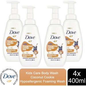 Dove Kids Care Body Wash Coconut Cookie Hypoallergenic Foaming Wash, 400ml - Buy 4 / 4x by Dove