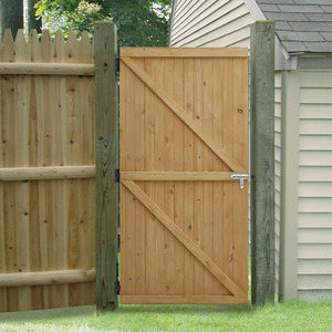 Pine Wood Garden Gate with Latch - Natural / 183cm by Livingandhome