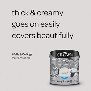 Crown Matt Breatheasy Emulsion Paint - Spotlight by Crown Paints