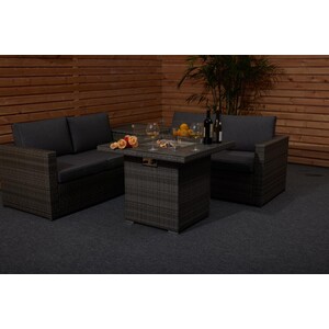 New Hampshire Conversation Firepit Set - Grey by Malay