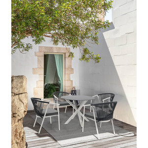 Maisie Dining Set - Grey and Black