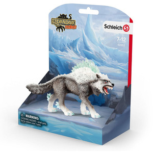SCHLEICH Eldrador Snow Wolf Toy Figure - 42452 - White by SCHLEICH