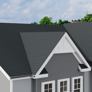 Set of 18 Asphalt Roofing Shingles - Black by lifeideas