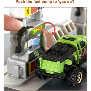 Action Drivers Vehicle Playset Realisitic - Multi / Fuel Station Playset with 1 Vehicle Finger Play Gas Pump by Matchbox