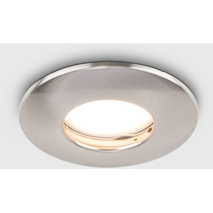 Downlight IP65 6 Pack Silver Bathroom Domed Bezel Ceiling Downlight - Silver by ValueLights