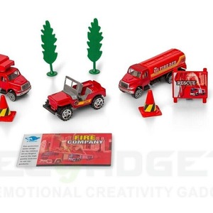 Big Daddy Kids Vehicle Set with Accessories - Multi / Fire Rescue / 10+ by Big Daddy