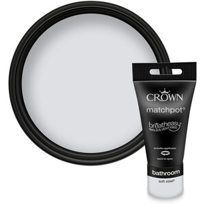 Crown Bathroom Tester 40ml - Soft Steel by Crown Paints