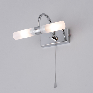 Crista Bathroom Wall Light - Chrome by Litecraft