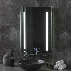 Stockholm LED Portrait Bathroom Anti-Fog Mirror - Illuminated