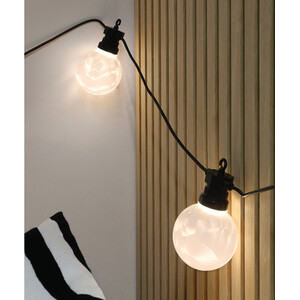 Marble Effect Indoor and Outdoor String Light - Black