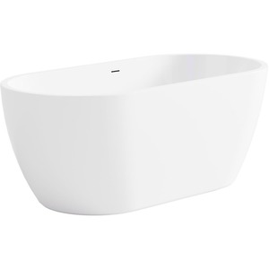 Acrilico Gloss Compact Freestanding Acrylic Bath - White / 1500mm by Fino Stone