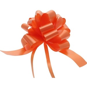 Pack of 30 Pull Bows Ribbon (31mm) - Orange by Kingsbury Gifts