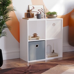 Durham 4 Cube Storage Unit - White by Vida Designs