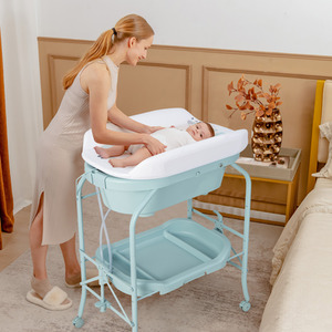 Baby Changing Table - Blue by Costway