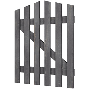Solid Wood Garden Gate with Z-Shaped Structure by Livingandhome