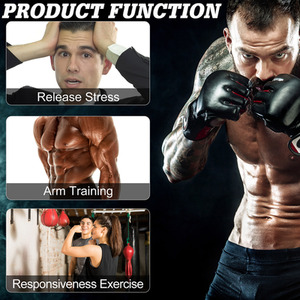 HOMCOM Pera Veloce Boxing Set - Black and Red by HOMCOM