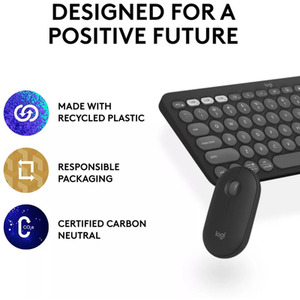 Logitech Pebble 2 Combo Keyboard Mouse - Black by Logitech