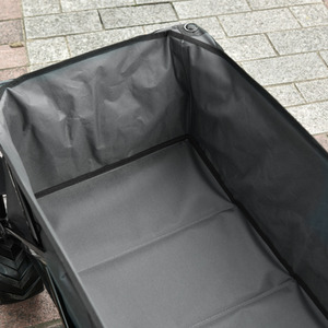 Outsunny Outdoor Pull Cart Folding Cargo Wagon - Grey by Outsunny