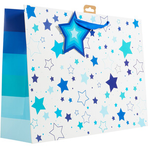 Starry XL Shopper Gift Bag - Blue