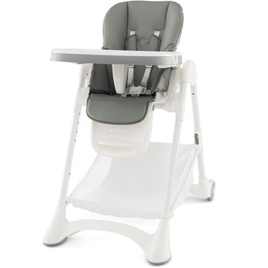 Baby High Chair Foldable Toddler Dining Chair - Grey by Costway