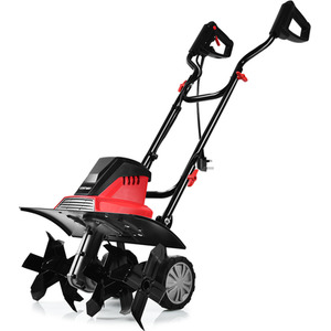 Costway Electric Tiller and Cultivator-Red - Red by Costway