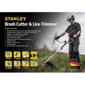 Stanley 52Cc Petrol Brush Cutter - Yellow by Stanley