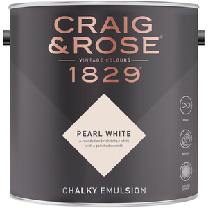 Craig and Rose Chalky Matt Emulsion - Pearl White by Craig & Rose