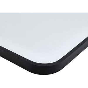 Square Aluminum Wall Mirror - Black by Kidkid