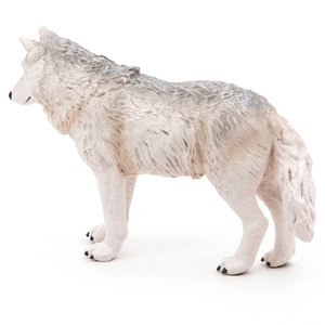 PAPO Wild Animal Kingdom Polar Wolf Toy Figure - 50195 - White by PAPO