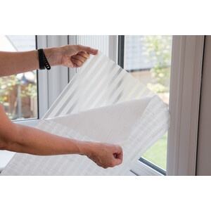 d-c-fix Linia Stripe Static Cling Window Privacy Film - White by d-c-fix