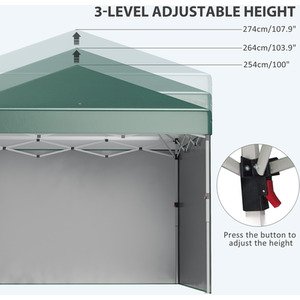 Outsunny 3x3(M) Pop Up Gazebo Party Tent by Outsunny