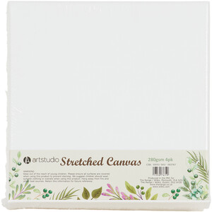 Pack of 4 Stretched Canvases by Art Studio