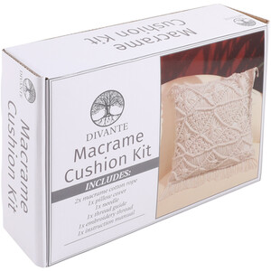 Macrame Cushion Kit - White