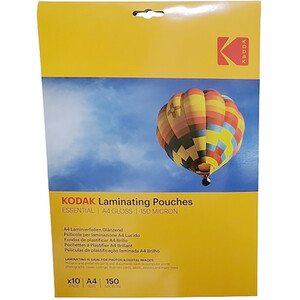 Pack of 10 Kodak Essential Laminating Pouches A4 by Kodak