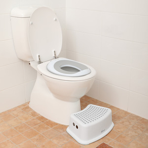 Toilet Potty Topper and Step Stool Bundle - Grey by Dreambaby