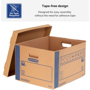 Cardboard Moving Boxes Ultra Heavy Duty Box - Light Brown by BANKERS BOX