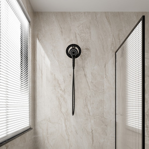 Magnetic Bathroom Shower Faucet Set - Black by Livingandhome