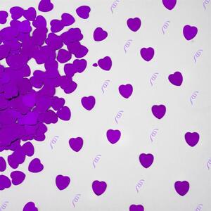 Heart Shape Scatter Confetti - Purple by Shatchi